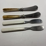 4 Bone, India, Cheese Spreader, Butter Knife, 1STAINLESS Steel Plain Blade,. Fixed Price $16.99.