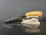 Crazy Wicked Clip Point Obsidian Knife Deer 2013 Riddick Knives Maker Hot!!. Fixed Price $135.00.