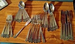 Oxford Hall OXH123 Stainless Flatware Mystique 35 Pieces (M3D). Fixed Price $75.00.