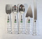 Shannon Crystal Godinger Catrina 5-PIECE Serving Set Unused Elegant. Fixed Price $19.99.