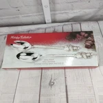 Holiday Collection By Godinger Snowman Serving Sppon And Fork Set Silver Plated. Fixed Price $24.99.