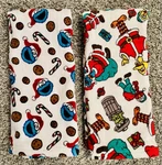 Sesame Street Christmas Hand Towels Set Of 2 Santa Big Bird Cookie Monster. Fixed Price $21.99.