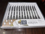 Mikasa Bravo High Carbon Stainless Steel Blades Steak Knife (set Of Twelve) New. Fixed Price $71.96.