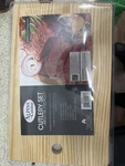 Knife Set Alpine Cuisine 6-PIECE With Sharpening Rod And Santoku Kitc. Fixed Price $25.00.