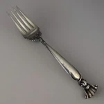 Wallace Sterling Silver Romance Of The Sea 8 Cold Meat Serving Fork. Fixed Price $245.00.