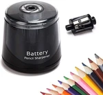 Electric Pencil Sharpener, Battery Operated For Kids Artists EPS01, Black. Fixed Price $13.45.