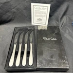 Robert Welch Steak Knife Set Of 4 With Box William Design Orbit Platinum. Fixed Price $34.99.