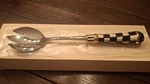 Mackenzie-childs Courtly Check Casserole Steel Fork Porcelain Handle New Box. Fixed Price $94.00.