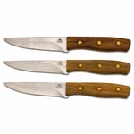 Chicago Cutlery Steak Knives Set 3 Wood Handle Stainless 4.5IN Blades. Fixed Price $12.99.