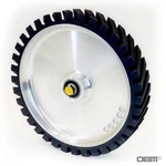 Knife Making: 12" Rubber Contact Wheel With 1/2" Bolt Axle. Fixed Price $138.50.