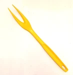 Foley Yellow Meat Fork Plastic Kitchen Server Utensil Farmhouse Vtg Granny Core. Fixed Price $15.95.