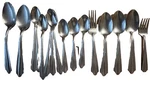 17 Piece Wb/w WBW1 Stainless Art Deco Modern Mid Century Flatware Silverware. Fixed Price $39.95.