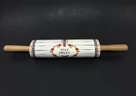 Lucerne Anthropologie Anthrohome Handpainted Stoneware Rolling Pin. Fixed Price $21.22.