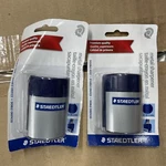 (2) Staedtler Handheld Manual Sharpener Double-hole Plastic 512001BK W2. Fixed Price $8.80.