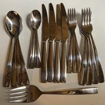 4 Place Setting Ginkgo Flatware President Glossy Mirror Stainless Steel +. Fixed Price $55.00.