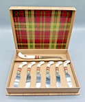 Nib Spode Glen Lodge Cheese Knife + Spreader Set Forest Theme Pheasant & Stag. Fixed Price $29.94.
