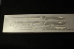 Stainless Steel 3 Piece Carving Set Hollow Ground Handle Japan New. Fixed Price $15.99.