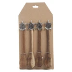 Beachcombers Wood Spoon Set 4 Turtle Design. Fixed Price $25.57.