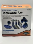 Tableware Set Enamel On Steel Service For 4 Nos Unopened Box. Fixed Price $37.16.