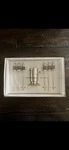 Cocktail Picks Set 6 Silver Filagree Mango Moon Cypress Home With Holder New. Fixed Price $23.00.