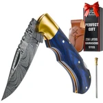 6.5 Inch Handmade Damascus Pocket Knife For Men - Steel Folding Knif.... Fixed Price $48.55.