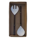Thirstystone Set Of 2 Torched Copper Finish Salad Servers 11" B47. Fixed Price $27.00.