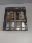 Henny Penny Cheese Spreaders Set 4 Warren Kimble Folk Art Chicken Rooster D7. Fixed Price $14.99.