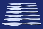 Gourmet Setting Beam STAINLESS18/10 Satin - Of 7 Solid Dinner Knives 9 1/4". Fixed Price $23.99.