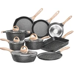 Jeetee Pots And Pans Non Stick 23PCS, Healthy Kitchen Cookware Sets, Indu.... Fixed Price $177.97.