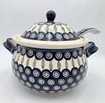 Zaklady Boleslawiec 3 Qt Soup Tureen Ladle Blue Eye Polish Pottery L-7. Fixed Price $196.97.