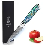 Senken Knives Damascus Steel 3.5 Paring Knife Real Deep-sea Abalone. Fixed Price $106.83.