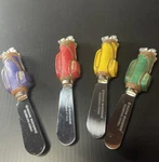 Boston Warehouse 1995 4 Golf Bags Cheese Spreaders Stainless Steel Charcuterie. Fixed Price $12.50.