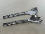 Wilton Armetale Pizzazz Salad Server Set Pewter Scroll Design, 13 Long. Fixed Price $39.99.