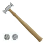 Universal Tool Texturising Hammer Dual Face Dimple Stripe Patterns Wooden Handle. Fixed Price $18.69.