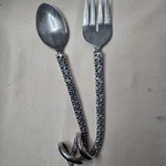 Culinary Concepts Whimsical Octopus Tentacle Stainless Serving Set Swirl Handles. Fixed Price $29.99.