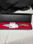 Samcook Wood Handled Damascus Chef Knife 8 Inch. Fixed Price $50.00.