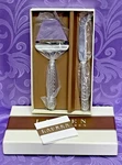 Ralph Lauren Equestrian Braid Cheese Knife SET/2 Stainless Steel New Box!. Fixed Price $125.00.