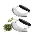 Amco Mezzaluna With Silicone Handle (2-PACK). Fixed Price $17.99.