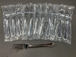(12) Mikasa Regent Bead Stainless Flatware Glossy Dinner Forks 3/8". Fixed Price $62.00.