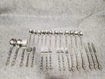 Oneida Community Chandelier Stainless Serving Pieces Forks Spoons 30 Set Lot. Fixed Price $75.00.