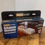 Accusharp Whetstone Sharpener Combo Knife W/ Honing Oil - 023C. Fixed Price $18.50.