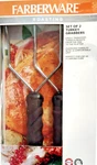Farberware Set Of 2 Roasting Forks Turkey Grabbers Lifters Oversized Handles New. Fixed Price $12.79.