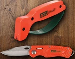 Accusharp Sharpener Combo Folding Knife 2.5" Stainless Blade Aluminum Handle. Fixed Price $27.49.