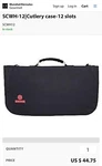 New Mundial SCWH-12 Slot Piece Chef Cutlery Knife Roll Carrying Case Ms $45. Fixed Price $29.71.
