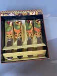 Susan Winget Boston Warehouse Set Of 4 Rooster Spreaders Knives Stainless Nib. Fixed Price $9.00.