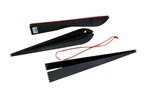 Crate & Barrel 2 Sets Of Salad Seafood Fish Servers Black Serving Spoon Utensils. Fixed Price $14.99.