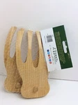 Lipper Bamboo Salad Hands With Knob Stands Wx 7 1/4 H. #802. Fixed Price $21.00.