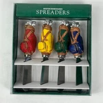 Boston Warehouse Golf Club/bag Themed Cheese Spreaders Vtge 1995 Lot Of 4 Niob. Fixed Price $22.00.