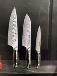 Brodark House SERIES-3 Piece Damascus Chef Knife Set. Fixed Price $87.99.