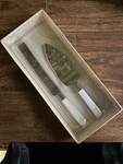 Vintage Lillian Rose Wedding Cake Server Set Ivory Handles. Fixed Price $12.99.